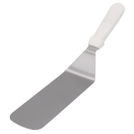 STANTON TRADING Turner, 8" X 3", Solid, White Plastic Handle PL7408